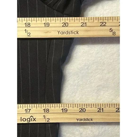 Peter Millar 40R 32W Dark Navy Blue Gray Pinstripe 2 Piece Suit Jacket Pants - Picture 10 of 16